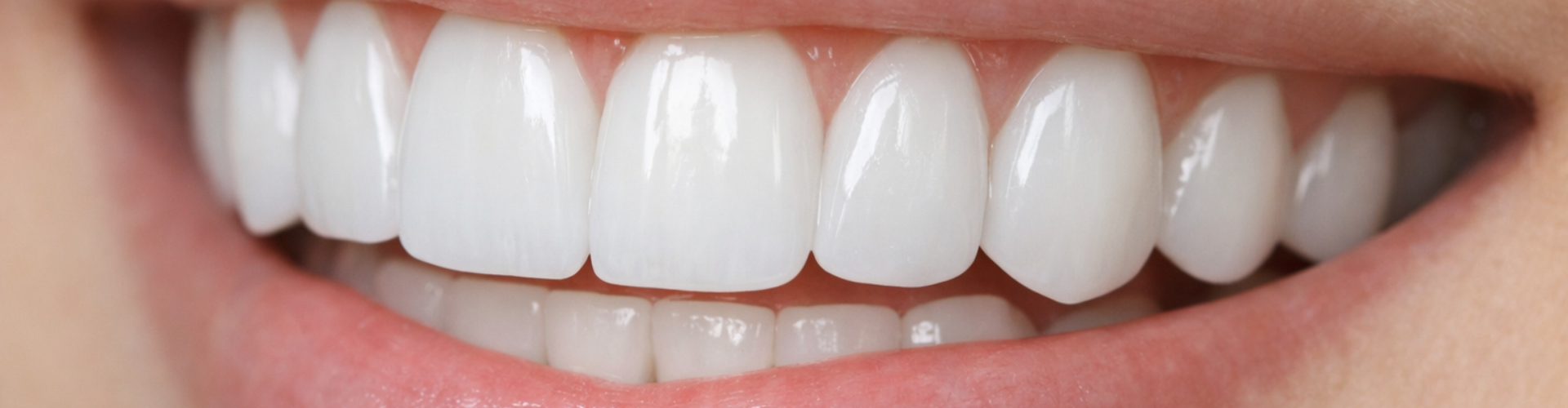 Close-up photo of woman's smile.